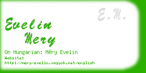 evelin mery business card