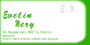 evelin mery business card